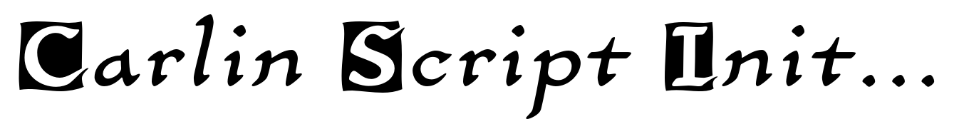 Carlin Script Initials